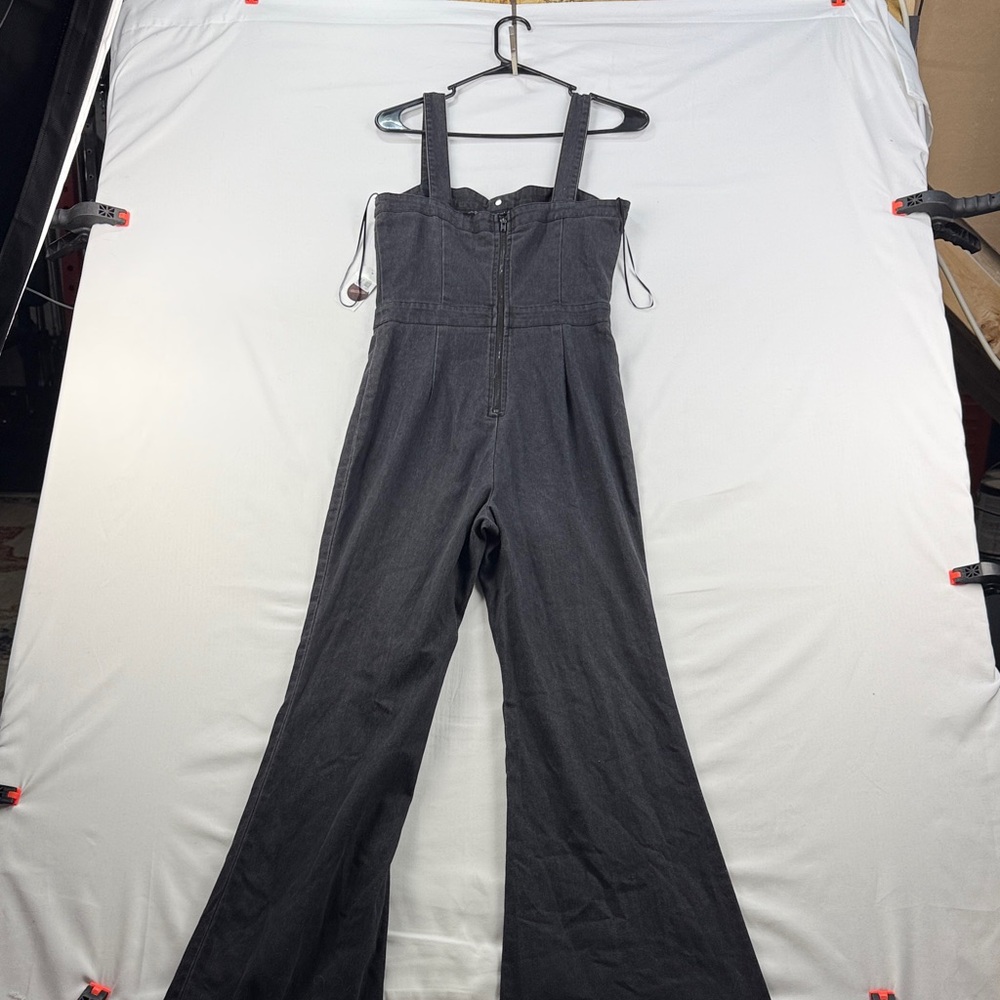 Flying Tomato Wide-Leg Jumpsuit Black Size S New with Tags - Picture 8 of 9